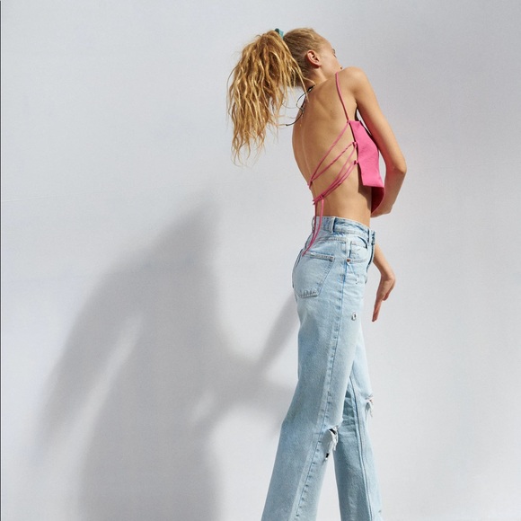 Zara blogger fav flowy crop top - Picture 2 of 2